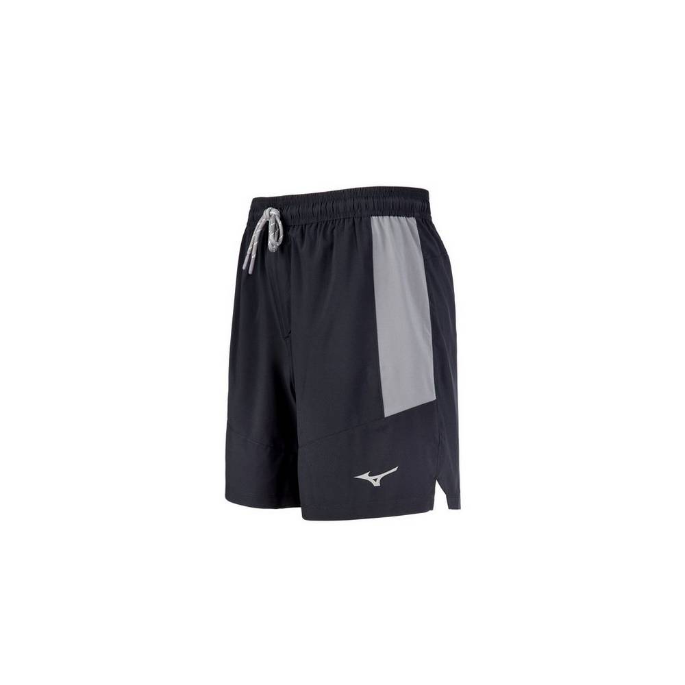 Panske Šortky Mizuno 7" Volley Čierne Vypredaj AYVF86597